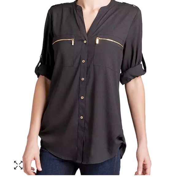 Calvin Klein Rich Purple Silky Blouse main image 1